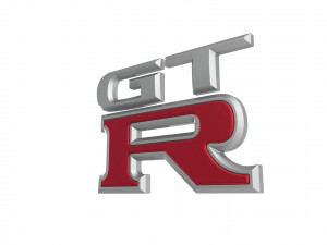 GT-R Logo emblem Modelo 3D