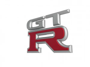 GT-R Logo emblem 3D Model
