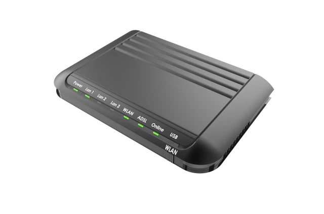 Modem router concept 3D Model .c4d .max .obj .3ds .fbx .stl .blend 