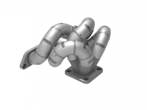 Exhaust Header Turbo Manifold 3D Puzzle Toy 3D 프린트 모델