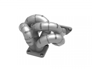 Exhaust Header Turbo Manifold 3D Puzzle Toy 3D 프린트 모델