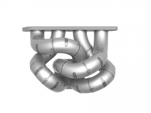 Exhaust Header Turbo Manifold 3D Puzzle Toy 3D 프린트 모델