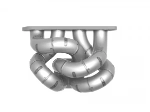 Exhaust Header Turbo Manifold 3D Puzzle Toy 3D Print Model
