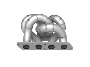 Exhaust Header Turbo Manifold 3D Puzzle Toy 3D Print Model in