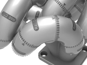 Exhaust Header Turbo Manifold 3D Puzzle Toy 3D Print Model in