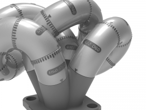 Exhaust Header Turbo Manifold 3D Puzzle Toy 3D 프린트 모델