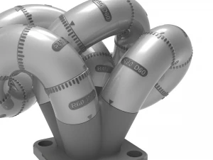 Exhaust Header Turbo Manifold 3D Puzzle Toy 3D Print Model