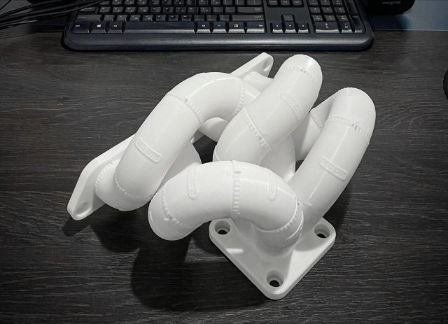 Exhaust Header Turbo Manifold 3D Puzzle Toy 3D 프린트 모델 .c4d .max .obj .3ds .fbx .stl .blend 