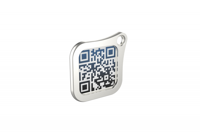 Qr Code Keychain 3D 打印模型 .c4d .max .obj .3ds .fbx .stl .blend 
