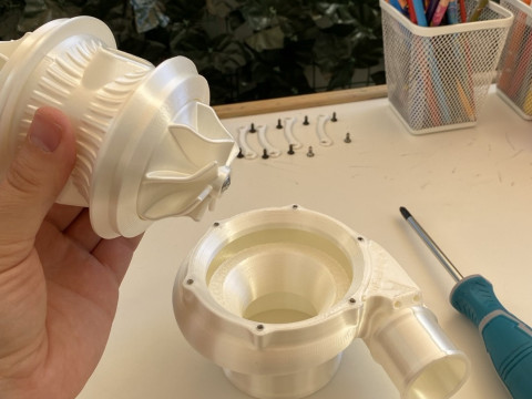 Turbocharger Toy Decoration 3Dプリントモデル