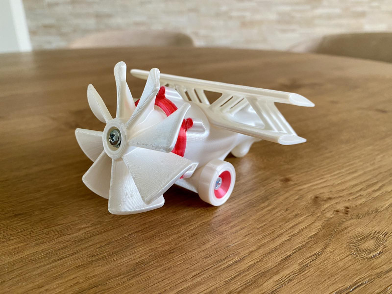 Toy Plane 3D Print Model .c4d .max .obj .3ds .fbx .stl .blend 