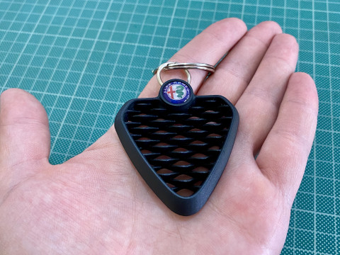 Alfa Romeo Tonale Front Grill Keychain Modèles 3D en vedette