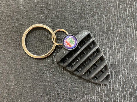 Alfa Romeo 147 Front Grill Keychain 3D Print Model