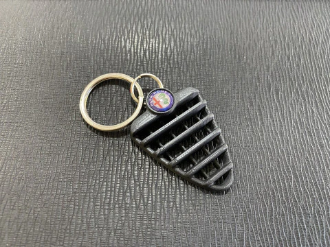 Alfa Romeo 147 Front Grill Keychain 3D Print Model