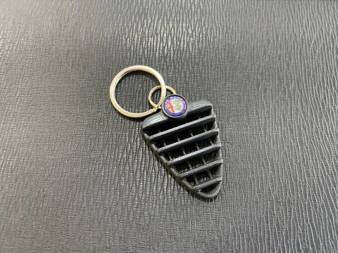 Alfa Romeo 147 Front Grill Keychain 3D Print Model