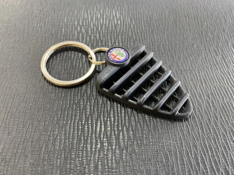 Alfa Romeo 147 Front Grill Keychain 3D Print Model