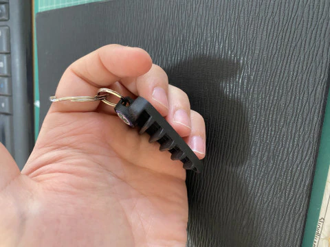 Alfa Romeo 147 Front Grill Keychain 3D Print Model