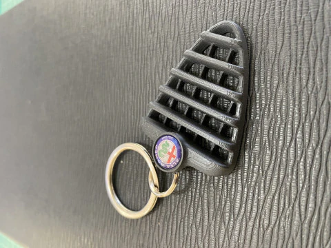 Alfa Romeo 147 Front Grill Keychain 3D Print Model