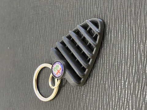 Alfa Romeo 147 Front Grill Keychain 3D Print Model