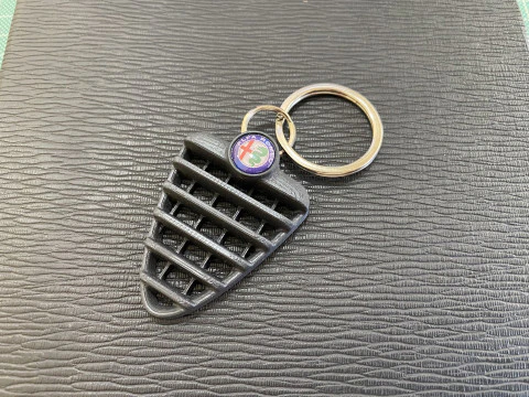 Alfa Romeo 147 Front Grill Keychain 3D Print Model