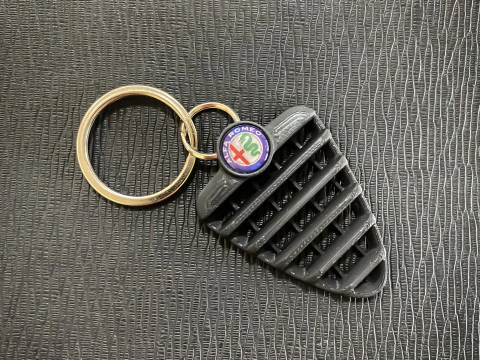 Alfa Romeo 147 Front Grill Keychain 3D Print Model