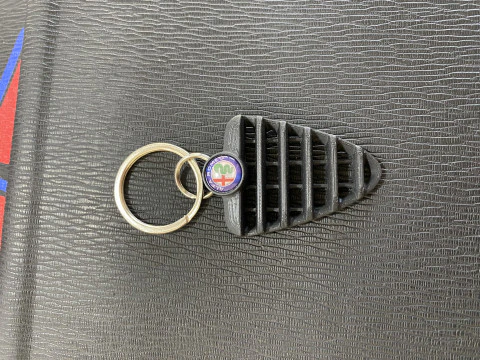 Alfa Romeo 147 Front Grill Keychain 3D Print Model