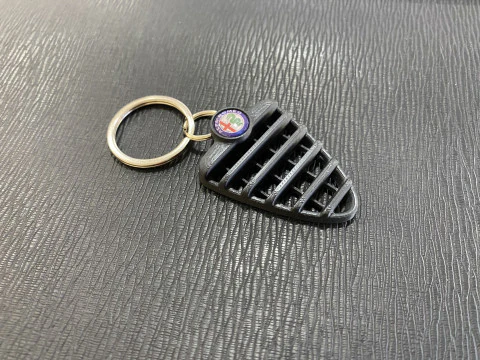Alfa Romeo 147 Front Grill Keychain 3D Print Model