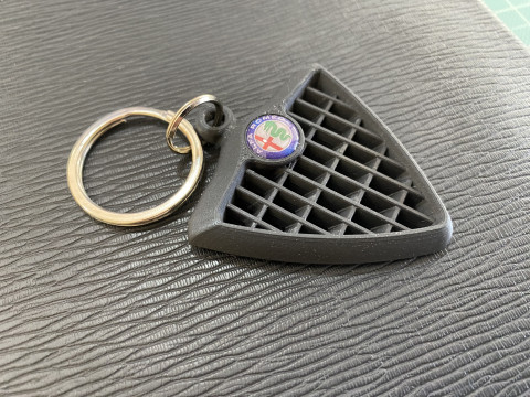 Alfa Romeo 156 Front Grill Keychain 3D 打印模型