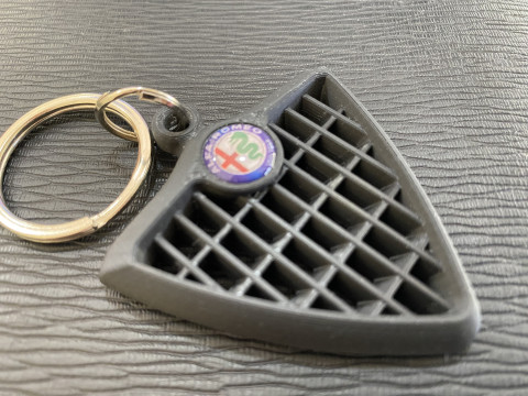 Alfa Romeo 156 Front Grill Keychain 3D 打印模型