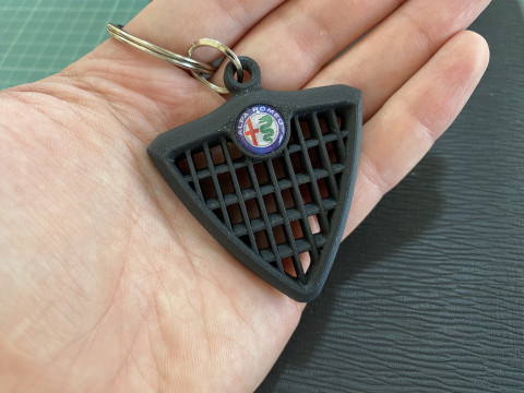 Alfa Romeo 156 Front Grill Keychain 3D 打印模型