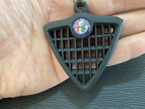 Alfa Romeo 156 Front Grill Keychain 3D 打印模型