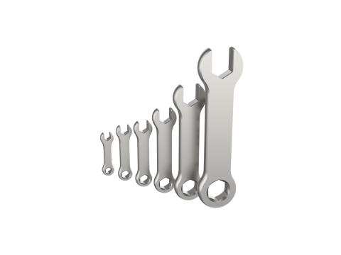 Combination Spanner Set Modèles 3D en vedette