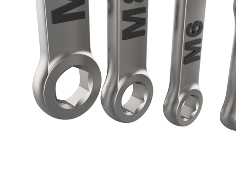 Combination Spanner Set Modèles 3D en vedette