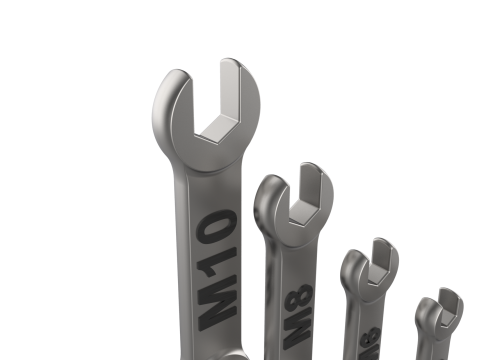 Combination Spanner Set Modèles 3D en vedette