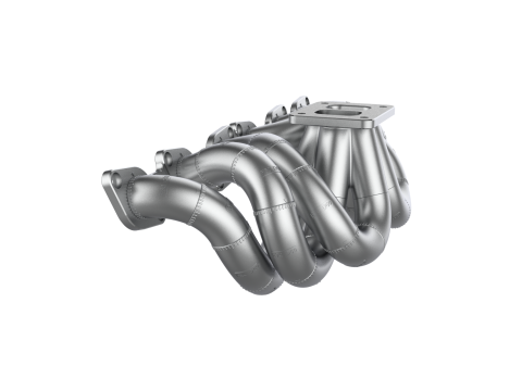 RB26 Equal Length T4 Single Turbo Manifold Mockup 3D Print Model