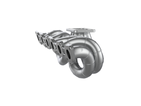 RB26 Equal Length T4 Single Turbo Manifold Mockup 3D Print Model