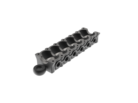 Inline 6 Cylinder Engine Block Keychain Modèles 3D en vedette