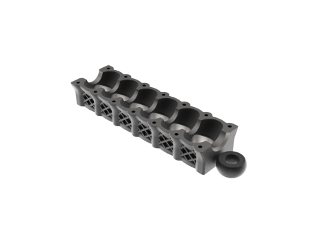 Inline 6 Cylinder Engine Block Keychain Modèles 3D en vedette