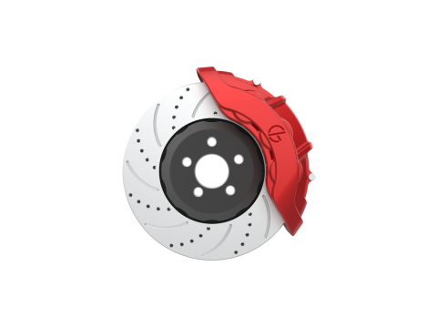 6 Piston Disk Brake Kit Modelo de impresión 3D