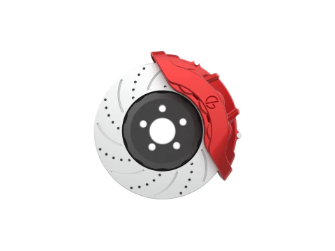 6 Piston Disk Brake Kit 3D Print Model