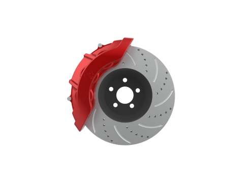 6 Piston Disk Brake Kit Modelo de impresión 3D