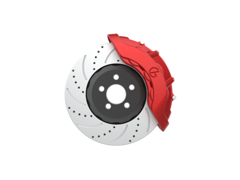 6 Piston Disk Brake Kit Modelo de impresión 3D