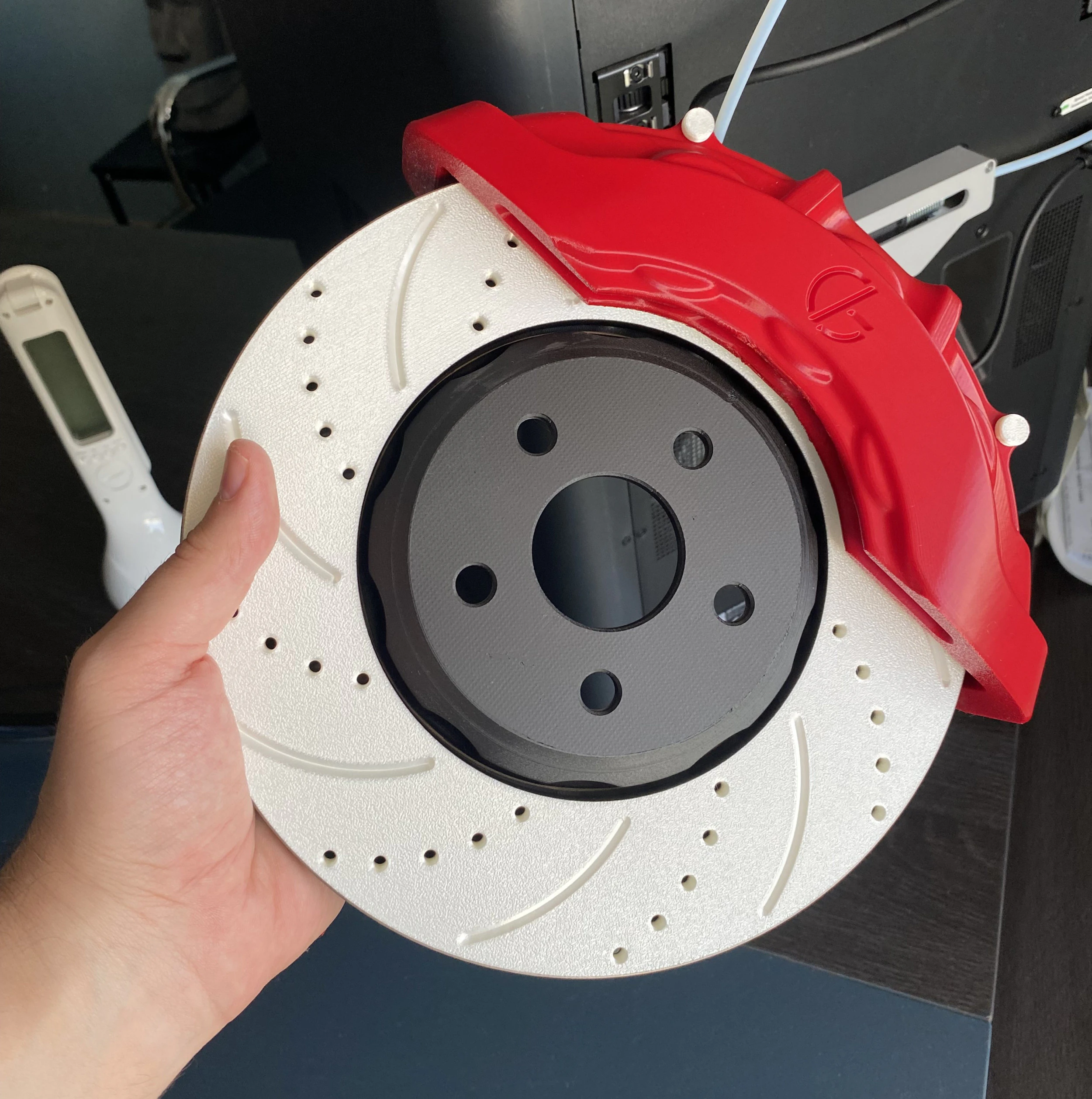 6 Piston Disk Brake Kit 3D Print Model .c4d .max .obj .3ds .fbx .stl .blend 