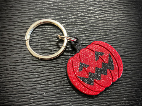 Halloween Pumpkin Keychain 3D Print Model