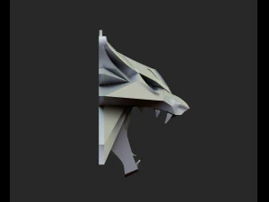 Witcher Wolf Necklace 3D Print Model