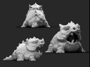 Little Dragon 3D Print Model