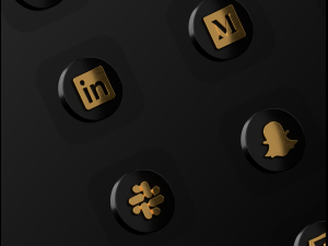 Social X Social media icons 3D-Modell