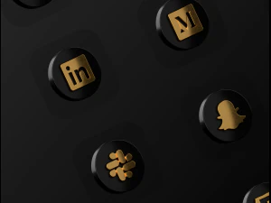 Social X Social media icons 3D Model