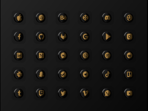 Social X Social media icons 3D-Modell