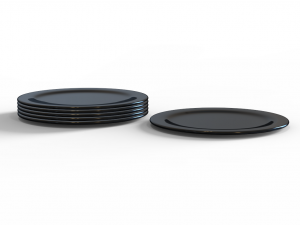 Plate and plates 3D 모델